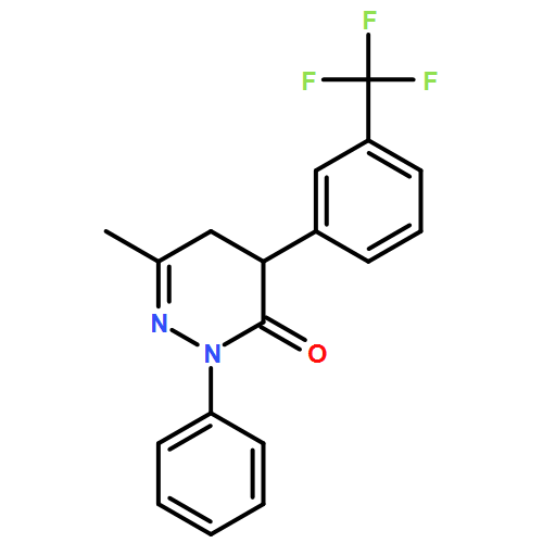 3(2H)-Pyridazinone, 4,5-dihydro-6-methyl-2-phenyl-4-[3-(trifluoromethyl)phenyl]-