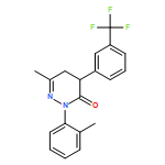 3(2H)-Pyridazinone, 4,5-dihydro-6-methyl-2-(2-methylphenyl)-4-[3-(trifluoromethyl)phenyl]-