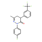 3(2H)-Pyridazinone, 2-(4-fluorophenyl)-4,5-dihydro-6-methyl-4-[3-(trifluoromethyl)phenyl]-