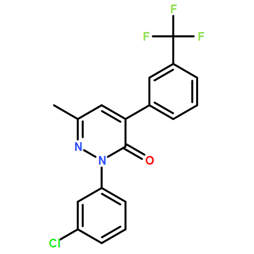 3(2H)-Pyridazinone, 2-(3-chlorophenyl)-6-methyl-4-[3-(trifluoromethyl)phenyl]-