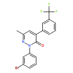 3(2H)-Pyridazinone, 2-(3-bromophenyl)-6-methyl-4-[3-(trifluoromethyl)phenyl]-