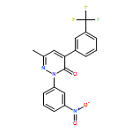 3(2H)-Pyridazinone, 6-methyl-2-(3-nitrophenyl)-4-[3-(trifluoromethyl)phenyl]-