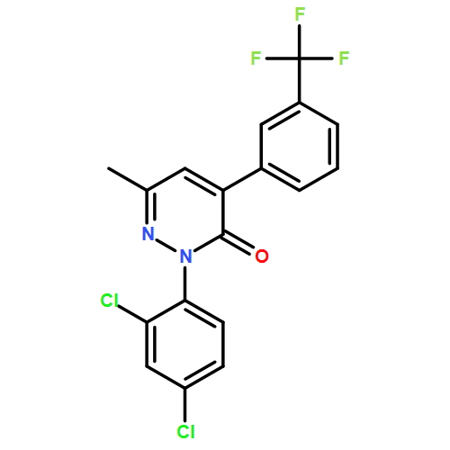 3(2H)-Pyridazinone, 2-(2,4-dichlorophenyl)-6-methyl-4-[3-(trifluoromethyl)phenyl]-