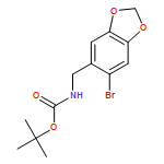 Carbamic acid, N-[(6-bromo-1,3-benzodioxol-5-yl)methyl]-, 1,1-dimethylethyl ester