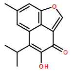 3H-Naphtho[1,8-bc]furan-3-one, 4-hydroxy-7-methyl-5-(1-methylethyl)-