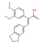 Benzeneacetic acid, α-(1,3-benzodioxol-5-ylmethylene)-3,4-dimethoxy-, (αE)-