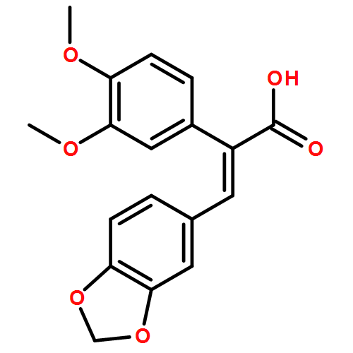 Benzeneacetic acid, α-(1,3-benzodioxol-5-ylmethylene)-3,4-dimethoxy-, (αE)-