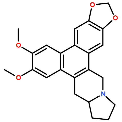 Benzo[f]-1,3-benzodioxolo[5,6-h]pyrrolo[1,2-b]isoquinoline, 9,9a,10,11,12,14-hexahydro-6,7-dimethoxy-