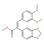 1,3-Benzodioxole-5-acetic acid, α-[(3,4-dimethoxyphenyl)methylene]-, methyl ester, (αE)-