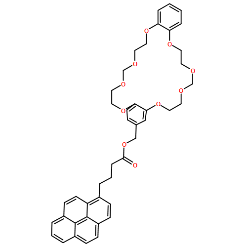 1-Pyrenebutanoic acid, (6,7,11,12,19,20,24,25-octahydrodibenz[g,r][1,3,6,9,12,14,17,20]octaoxacyclodocosin-2-yl)methyl ester