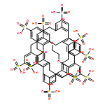 Hexacyclo[25.3.1.13,7.19,13.115,19.121,25]pentatriaconta-1(31),3,5,7(35),9,11,13(34),15,17,19(33),21,23,25(32),27,29-pentadecaene-5,11,17,23,29-pentasulfonic acid, 31,31'-[1,2-ethanediylbis(oxy)]bis[32,33,34,35-tetrahydroxy-