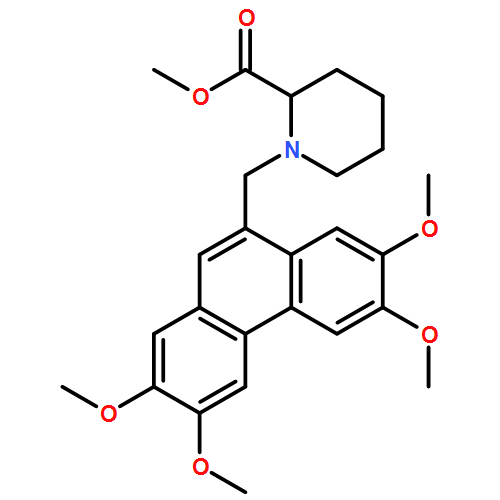 2-Piperidinecarboxylic acid, 1-[(2,3,6,7-tetramethoxy-9-phenanthrenyl)methyl]-, methyl ester