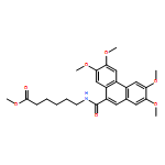 Hexanoic acid, 6-[[(2,3,6,7-tetramethoxy-9-phenanthrenyl)carbonyl]amino]-, methyl ester