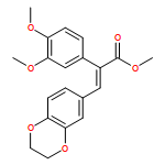 Benzeneacetic acid, α-[(2,3-dihydro-1,4-benzodioxin-6-yl)methylene]-3,4-dimethoxy-, methyl ester, (αE)-