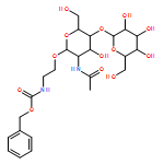 Carbamic acid, N-[2-[[2-(acetylamino)-2-deoxy-4-O-β-D-galactopyranosyl-β-D-glucopyranosyl]oxy]ethyl]-, phenylmethyl ester