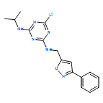 1,3,5-Triazine-2,4-diamine, 6-chloro-N2-(1-methylethyl)-N4-[(3-phenyl-5-isoxazolyl)methyl]-
