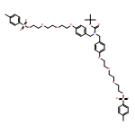 Carbamic acid, N,N-bis[[4-[2-[2-[2-[[(4-methylphenyl)sulfonyl]oxy]ethoxy]ethoxy]ethoxy]phenyl]methyl]-, 1,1-dimethylethyl ester