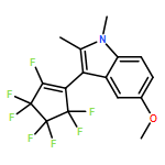 1H-Indole, 3-(2,3,3,4,4,5,5-heptafluoro-1-cyclopenten-1-yl)-5-methoxy-1,2-dimethyl-