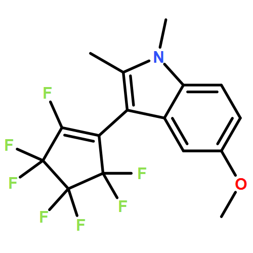1H-Indole, 3-(2,3,3,4,4,5,5-heptafluoro-1-cyclopenten-1-yl)-5-methoxy-1,2-dimethyl-
