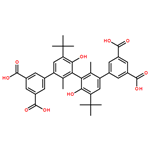 [1,1':3',1'':3'',1'''-Quaterphenyl]-3,3''',5,5'''-tetracarboxylic acid, 5',5''-bis(1,1-dimethylethyl)-4',6''-dihydroxy-2',2''-dimethyl-, (1''S)-