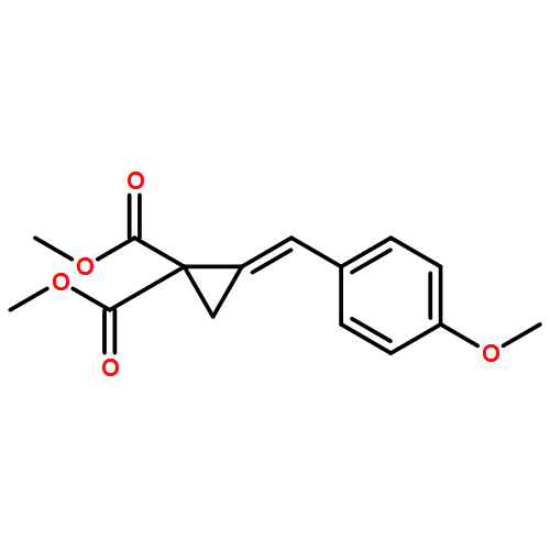 1,1-Cyclopropanedicarboxylic acid, 2-[(4-methoxyphenyl)methylene]-, 1,1-dimethyl ester, (2E)-