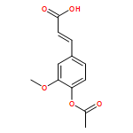 2-Propenoic acid, 3-[4-(acetyloxy)-3-methoxyphenyl]-, (2E)-