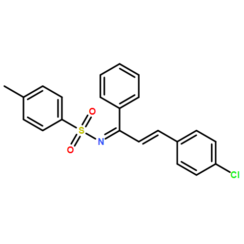 Benzenesulfonamide, N-[3-(4-chlorophenyl)-1-phenyl-2-propen-1-ylidene]-4-methyl-