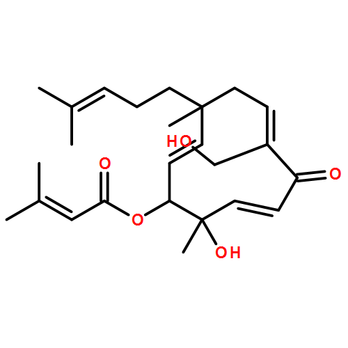 2-Butenoic acid, 3-methyl-, (1R,2E,4S,6Z,9E,11R)-11-hydroxy-7-(hydroxymethyl)-4,11-dimethyl-4-(4-methyl-3-penten-1-yl)-8-oxo-2,6,9-