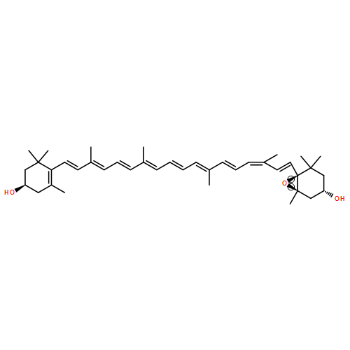 β,β-Carotene-3,3'-diol, 5,6-epoxy-5,6-dihydro-, (3S,3'R,5R,6S,9-cis)-
