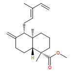 1-Naphthalenecarboxylic acid, decahydro-1,4a-dimethyl-6-methylene-5-[(2E)-3-methyl-2,4-pentadien-1-yl]-, methyl ester, (1S,4aR,5S,8aR)-