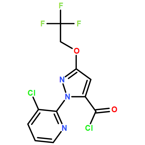 1H-Pyrazole-5-carbonyl chloride, 1-(3-chloro-2-pyridinyl)-3-(2,2,2-trifluoroethoxy)-