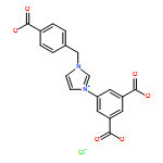 1H-Imidazolium, 1-[(4-carboxyphenyl)methyl]-3-(3,5-dicarboxyphenyl)-, chloride (1:1)