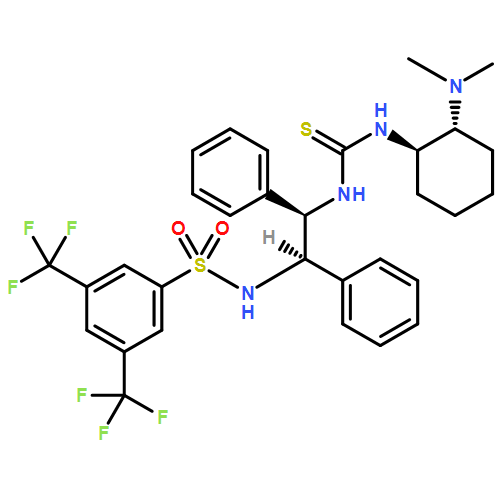 N-((1R,2R)-2-(3-((1R,2R)-2-(Dimethylamino)cyclohexyl)thioureido)-1,2-diphenylethyl)-3,5-bis(trifluoromethyl)benzenesulfonamide