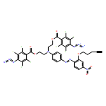 Benzoic acid, 4-azido-2,3,5,6-tetrafluoro-, 1,1'-[[[4-[2-[4-nitro-2-(4-pentyn-1-yloxy)phenyl]diazenyl]phenyl]imino]di-2,1-ethanediyl] ester, homopolymer
