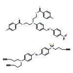 Benzoic acid, 4-iodo-, 1,1'-[[[4-[2-(4-nitrophenyl)diazenyl]phenyl]imino]di-2,1-ethanediyl] ester, polymer with N,N-di-4-pentyn-1-yl-4-[2-[4-(4-pentyn-1-