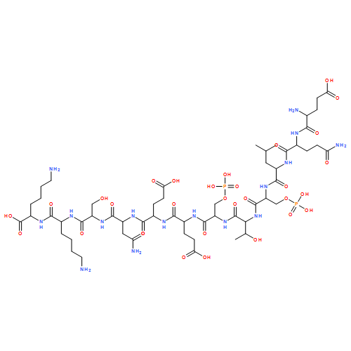 L-Lysine, L-α-glutamyl-L-glutaminyl-L-leucyl-O-phosphono-L-seryl-L-threonyl-O-phosphono-L-seryl-L-α-glutamyl-L-α-glutamyl-L-asparaginyl-L-seryl-L-lysyl-