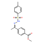 Benzoic acid, 4-[1-[2-[(4-methylphenyl)sulfonyl]hydrazinylidene]ethyl]-, methyl ester