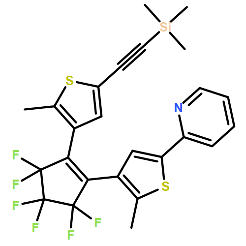 Pyridine, 2-[4-[3,3,4,4,5,5-hexafluoro-2-[2-methyl-5-[2-(trimethylsilyl)ethynyl]-3-thienyl]-1-cyclopenten-1-yl]-5-methyl-2-thienyl]-