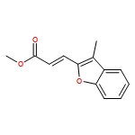 2-Propenoic acid, 3-(3-methyl-2-benzofuranyl)-, methyl ester, (2E)- 