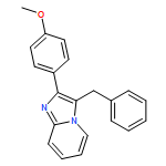Imidazo[1,2-a]pyridine, 2-(4-methoxyphenyl)-3-(phenylmethyl)-