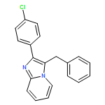 Imidazo[1,2-a]pyridine, 2-(4-chlorophenyl)-3-(phenylmethyl)-