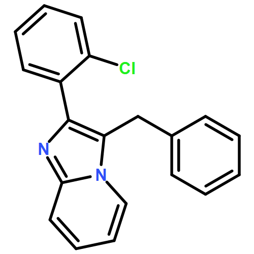 Imidazo[1,2-a]pyridine, 2-(2-chlorophenyl)-3-(phenylmethyl)-