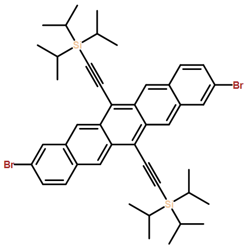 Pentacene, 2,9-dibromo-6,13-bis[2-[tris(1-methylethyl)silyl]ethynyl]-