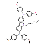 9H-Carbazole-2,7-diamine, 9-hexyl-N2,N2,N7,N7-tetrakis(4-methoxyphenyl)-