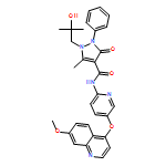 1H-Pyrazole-4-carboxamide, 2,3-dihydro-1-(2-hydroxy-2-methylpropyl)-N-[5-[(7-methoxy-4-quinolinyl)oxy]-2-pyridinyl]-5-methyl-3-oxo-2-phenyl-