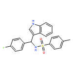Benzenesulfonamide, N-[(4-fluorophenyl)-1H-indol-3-ylmethyl]-4-methyl-, (-)-