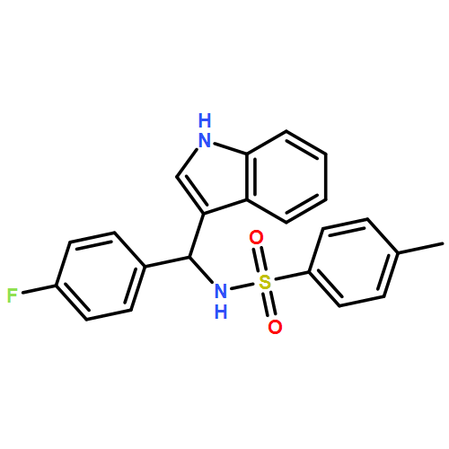 Benzenesulfonamide, N-[(4-fluorophenyl)-1H-indol-3-ylmethyl]-4-methyl-, (-)-