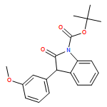 1H-Indole-1-carboxylic acid, 2,3-dihydro-3-(3-methoxyphenyl)-2-oxo-, 1,1-dimethylethyl ester