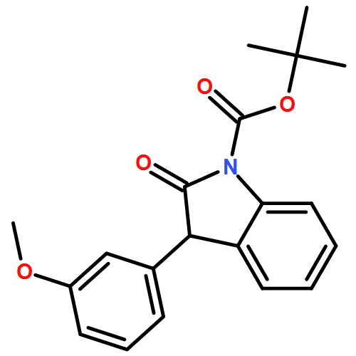 1H-Indole-1-carboxylic acid, 2,3-dihydro-3-(3-methoxyphenyl)-2-oxo-, 1,1-dimethylethyl ester