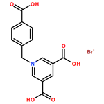 3,5-dicarboxy-1-(4-carboxybenzyl)pyridin-1-ium bromide